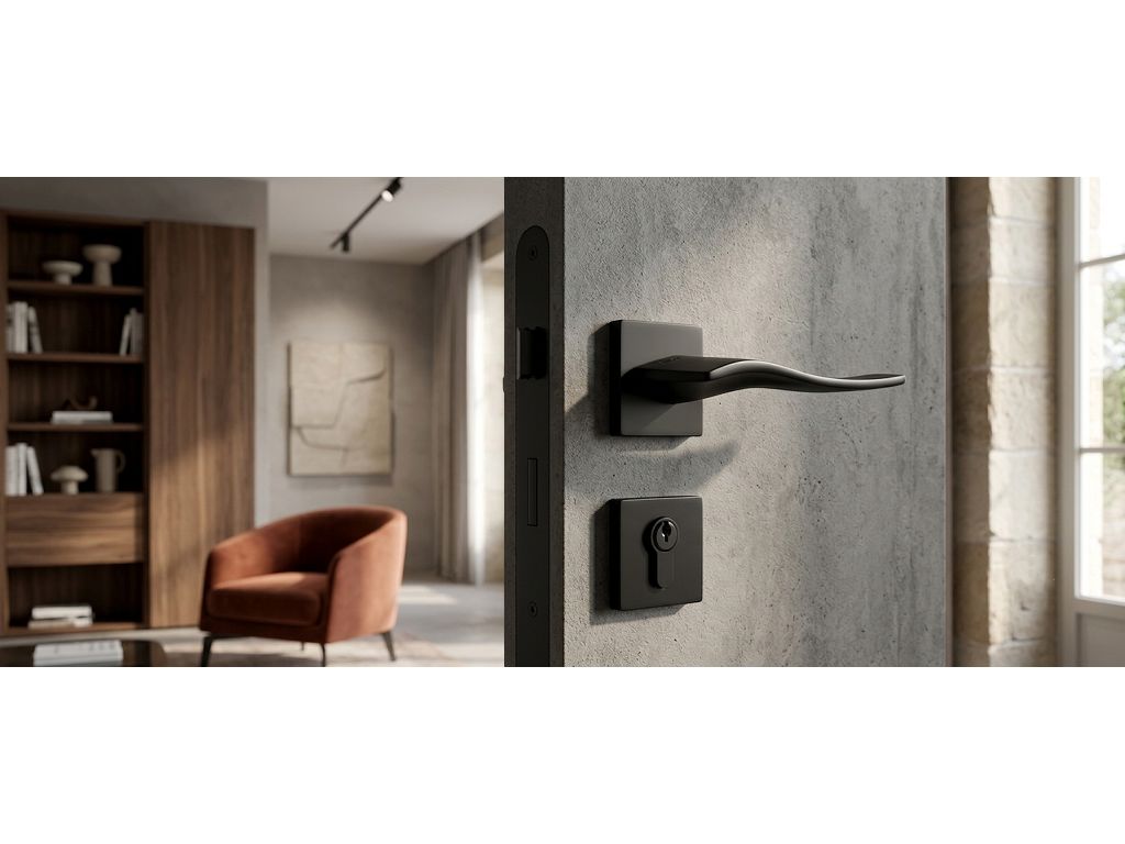 Maniglia kind Q H6 rosetta quadra d.50x50x6h bocchetta foro chiave varie finiture | KTS - immagine 12